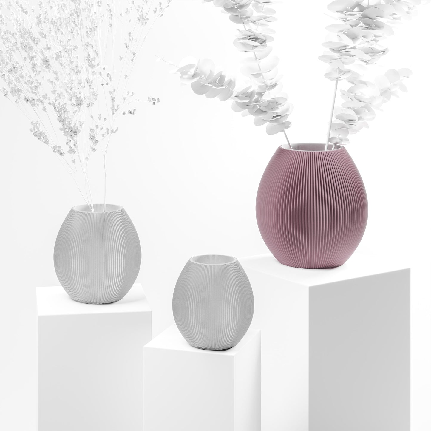 Lila Vase Rund